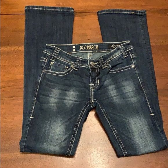 Rock & Roll Cowgirl Denim - Rock & Roll Rival Low Rise 25x34